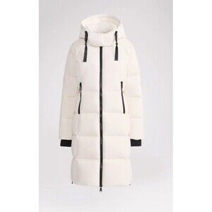 Pajar Canada “Zaniah” Women’s Long Down Coat Puffer White Sz XS Removable Hood